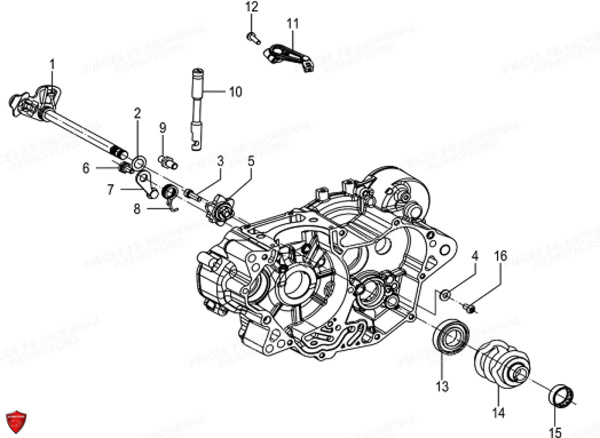 Arbre De Selection FB MONDIAL Pieces FLAT TRACK 125 ABS EU5 Mondial Origine
