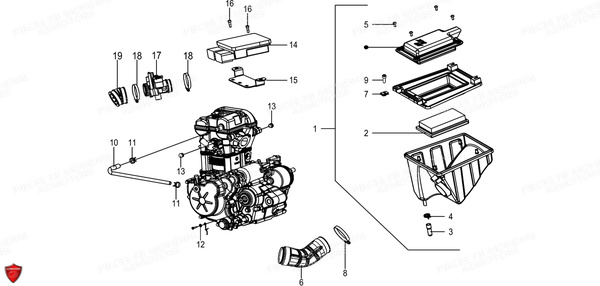 Boite A Air Filtre A Air FB MONDIAL Pieces FLAT TRACK 125 ABS EU5 Mondial Origine