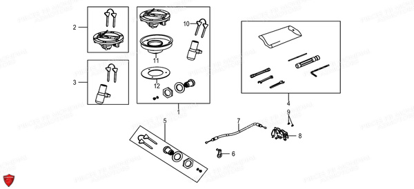 Kit Barillets FB MONDIAL Pieces FLAT TRACK 125 ABS EU5 Mondial Origine