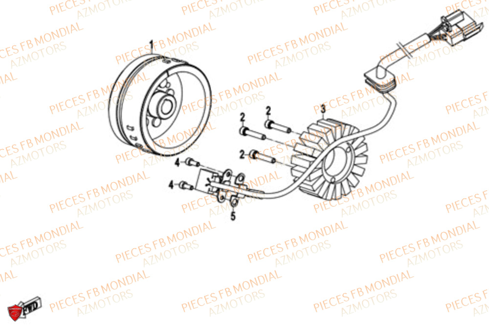 Allumage FB MONDIAL Pieces FLEX 300 ABS M4