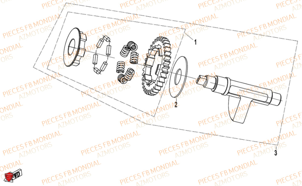 Balancier FB MONDIAL Pieces FLEX 300 ABS M4