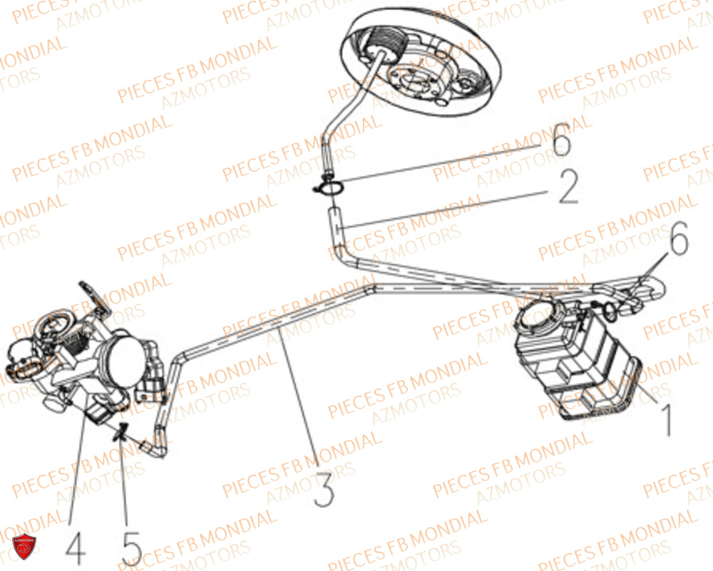 Canister FB MONDIAL Pieces FLEX 300 ABS M4