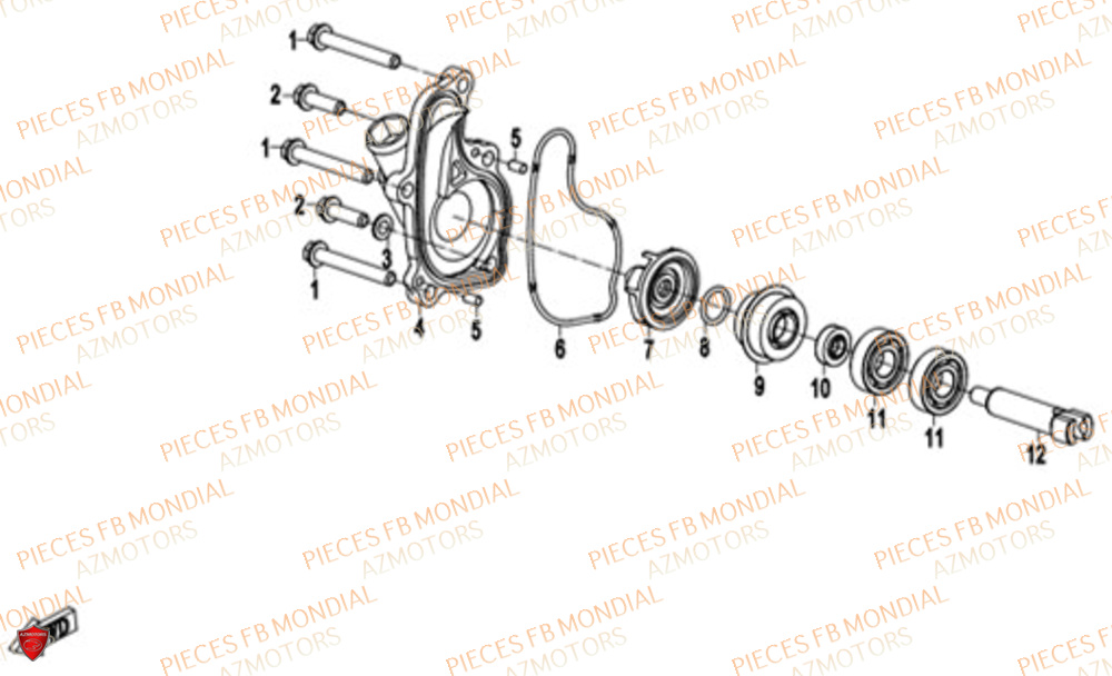 Pompe A Eau FB MONDIAL Pieces FLEX 300 ABS M4