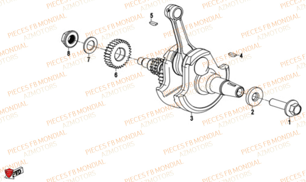 Vilebrequin FB MONDIAL Pieces FLEX 300 ABS M4