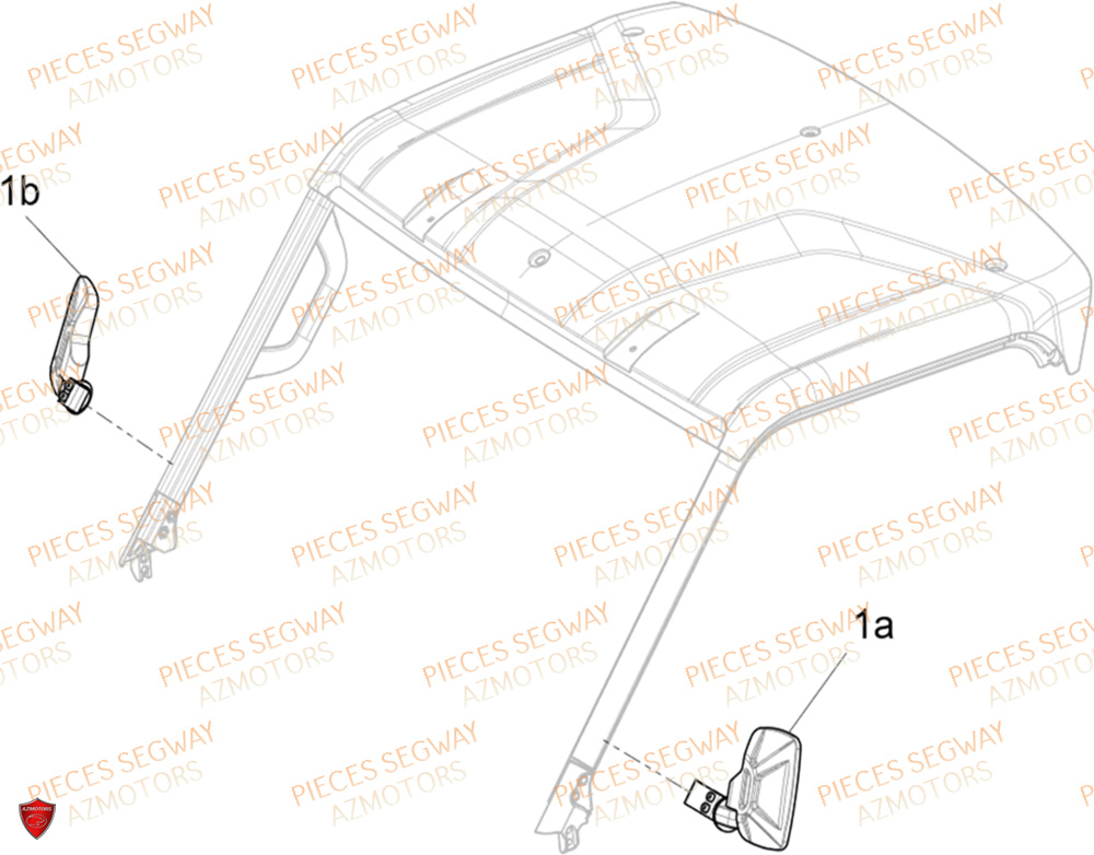 Retroviseurs SEGWAY Pièces SSV FUGLEMAN UT10 2024