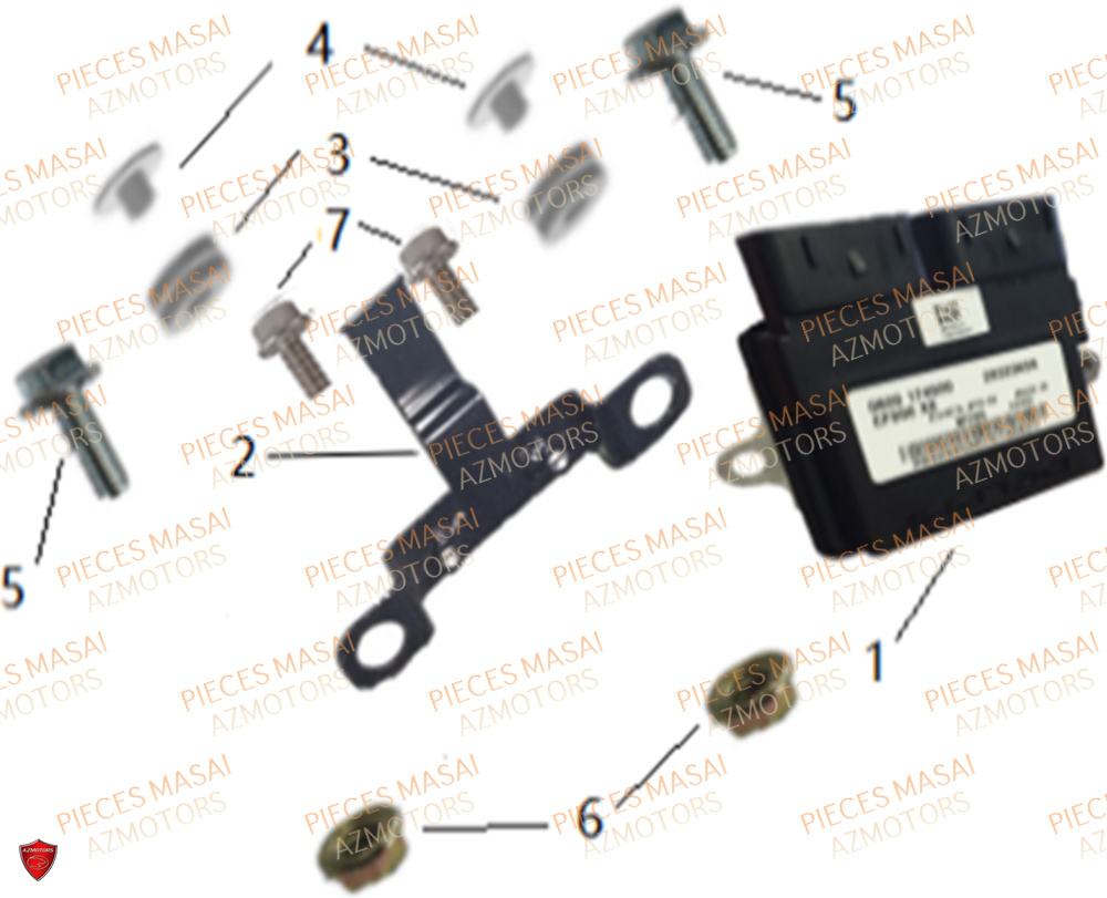 Boitier Ecu Faisceau MASAI Pièces Moto FURIOUS 125 E4