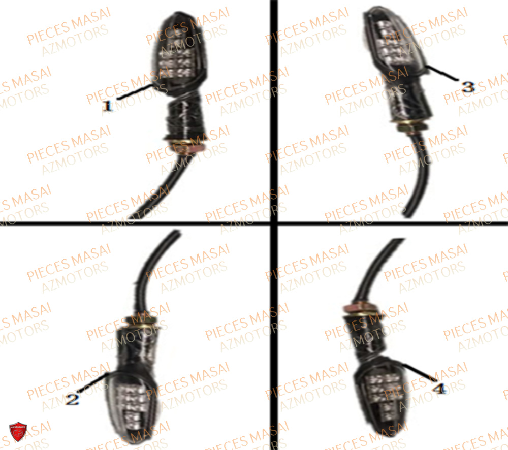 Clignotants MASAI Pièces Moto FURIOUS 125 E4