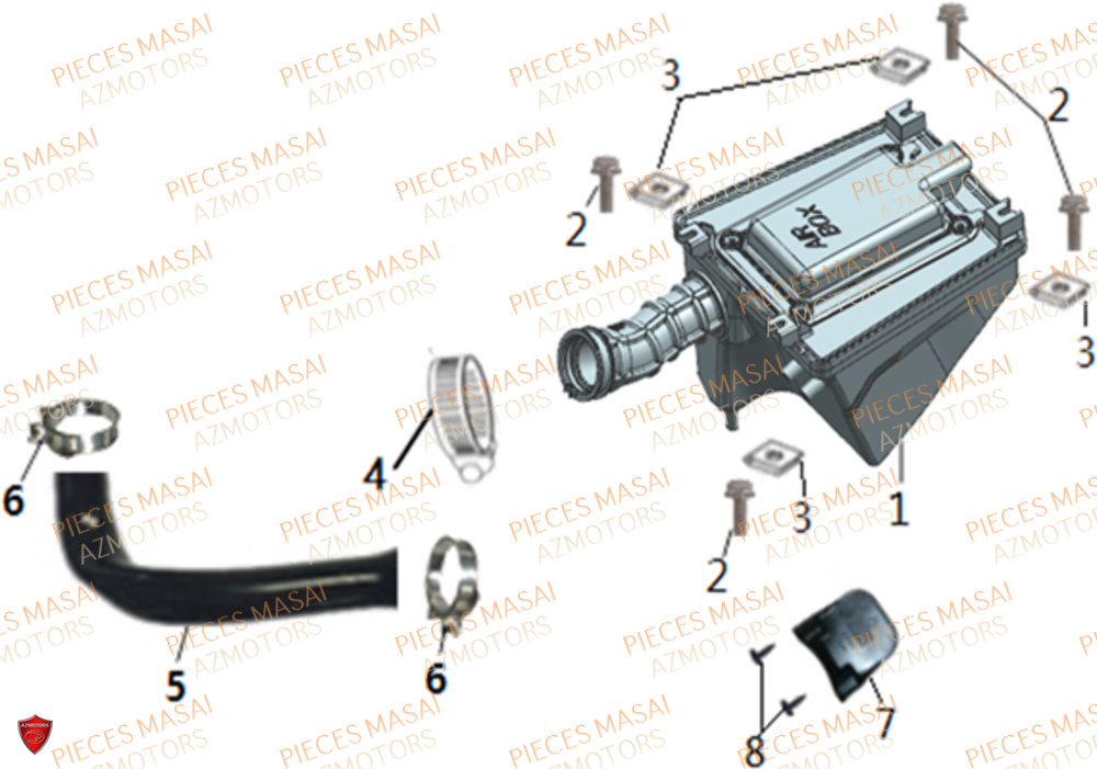 Filtre A Air MASAI Pièces Moto FURIOUS 125 E4
