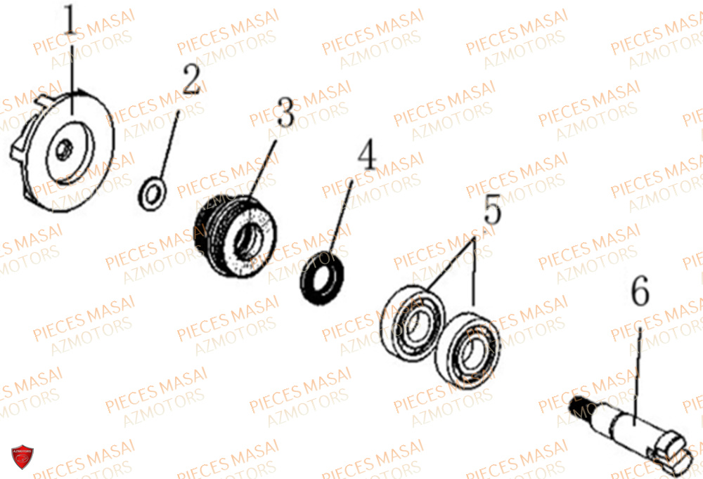 Pompe A Eau MASAI Pièces Moto FURIOUS 125 E4