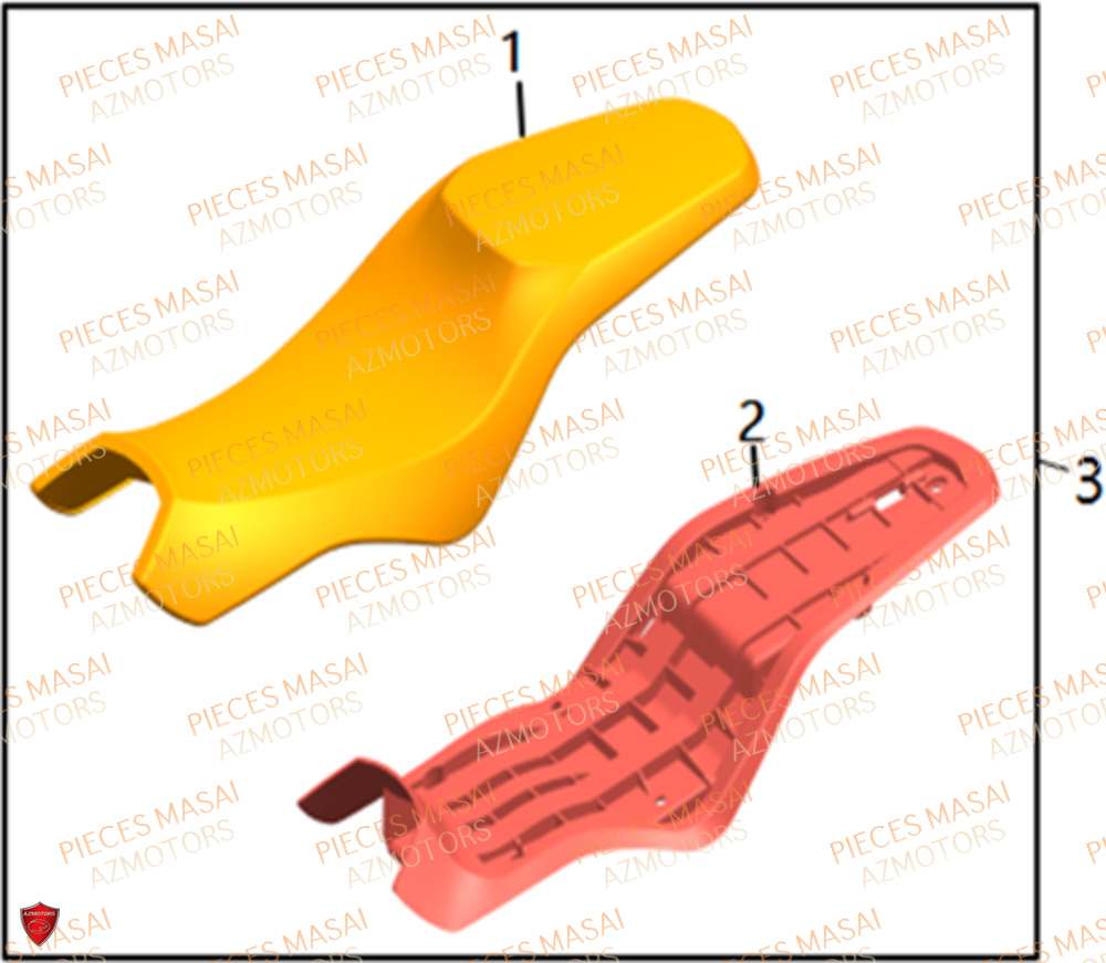 Selle MASAI Pièces Moto FURIOUS 125 E4