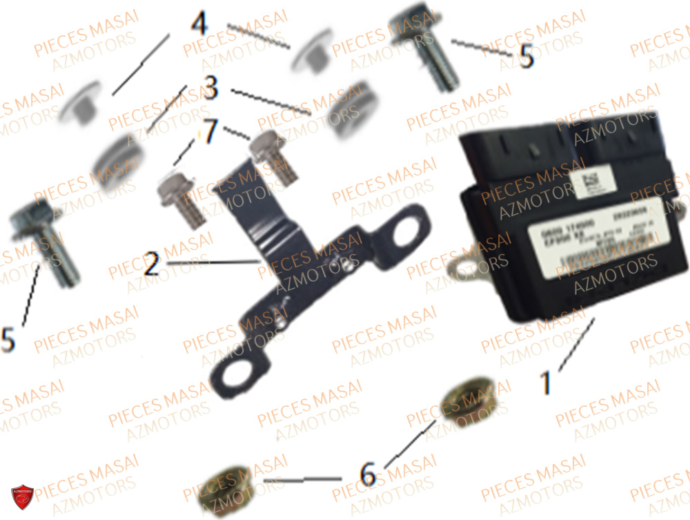 Boitier Ecu Faisceau MASAI Pièces Moto FURIOUS 125 RACING