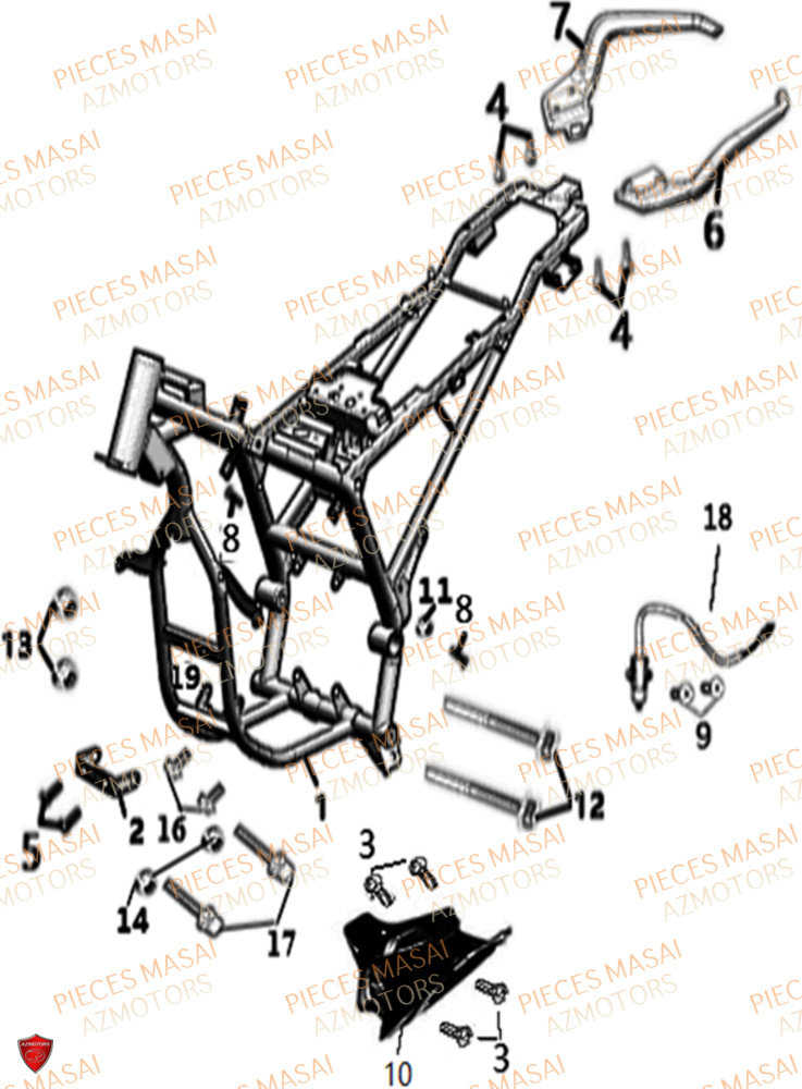 CHASSIS MASAI FURIOUS 125 RACING