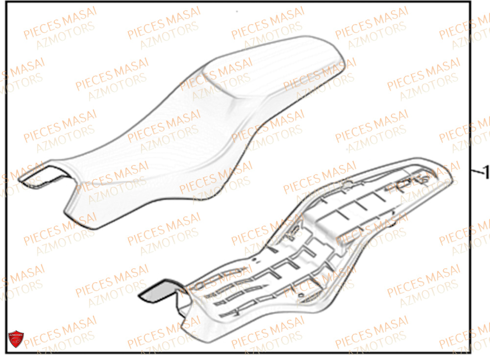 Selle MASAI Pièces Moto FURIOUS 125 RACING
