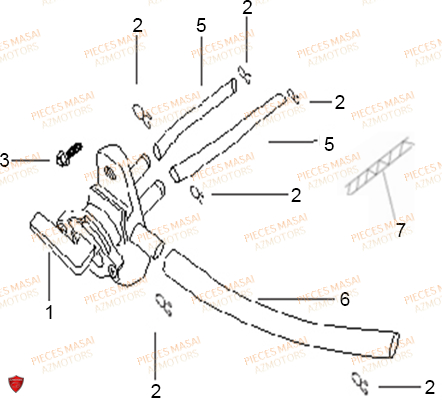 ROBINET DE CARBURANT AZMOTORS FURIOUS 50