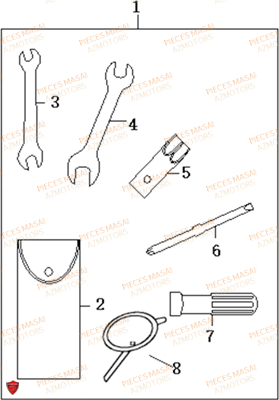 TROUSSE A OUTILS AZMOTORS FURIOUS 50