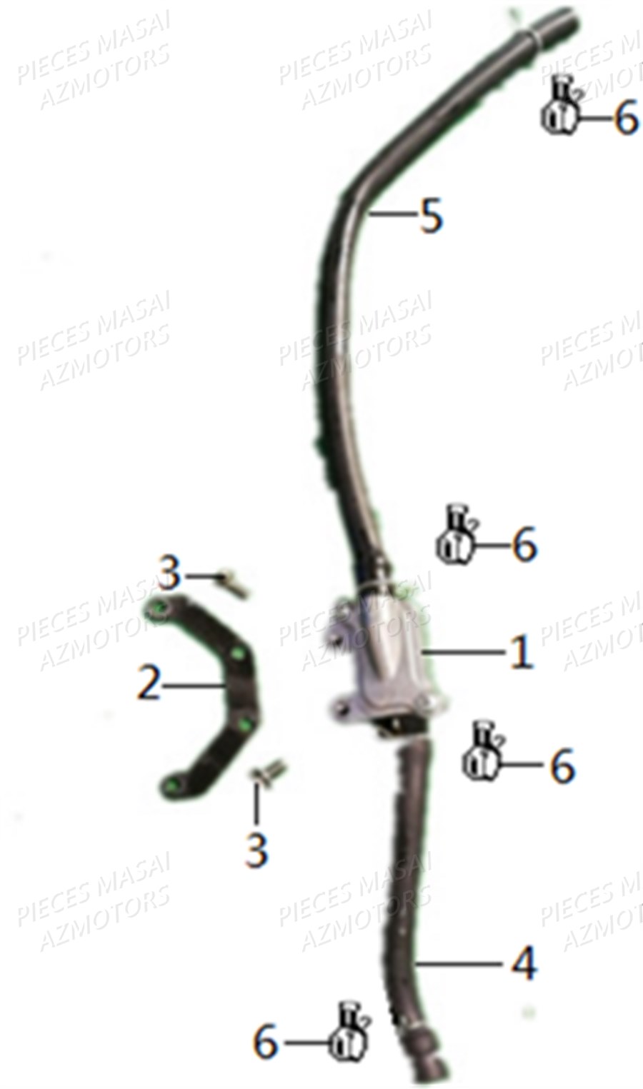 VANNE ALIMENTATION AIR AZMOTORS FURIOUS 50