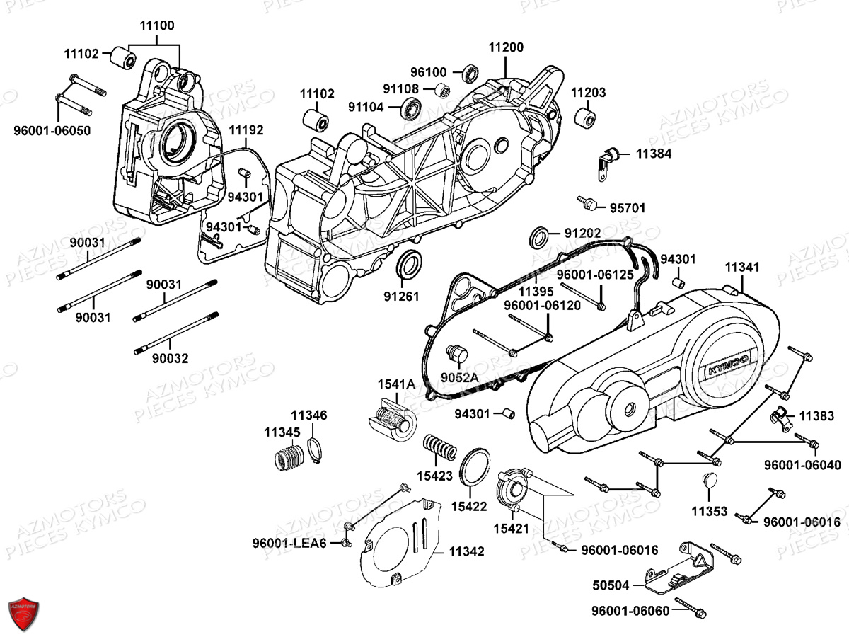 CARTERS MOTEUR pour G-DINK125-III