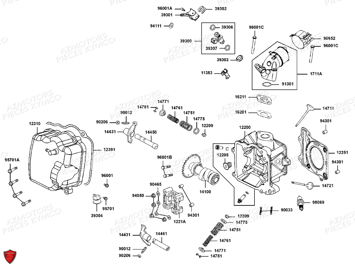 BOUGIE NGK DPR6EA-9 KYMCO pour CULASSE de G-DINK125-III