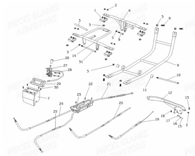 Barres De Protection GLAMIS Pièces Buggy GLAMIS G200