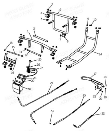 Barres De Protection GLAMIS Pièces Buggy GLAMIS G300