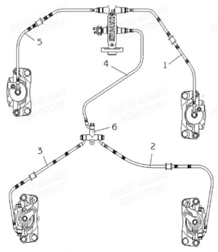Durites De Frein GLAMIS Pièces Buggy GLAMIS G300