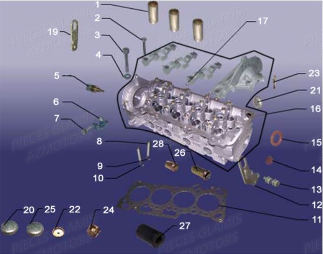 CULASSE AZMOTORS G850 GT