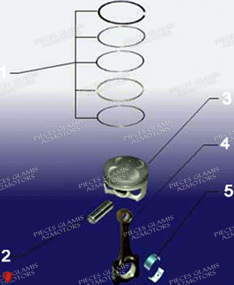 Pistons GLAMIS Pièces Buggy GLAMIS CRUISER G 850GT (2014)