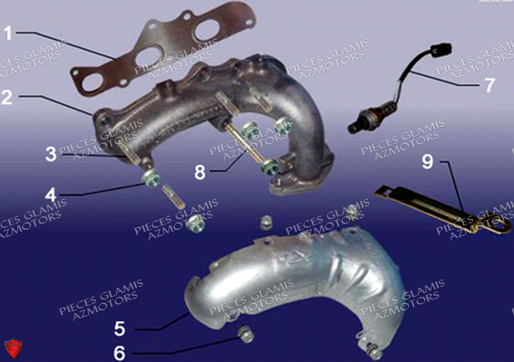 Systeme D Echappement GLAMIS Pièces Buggy GLAMIS CRUISER G 850GT (2014)