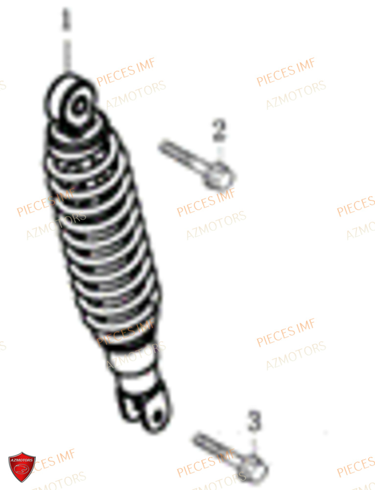 Amortisseur AZMOTORS PIECES GECKO EURO 4