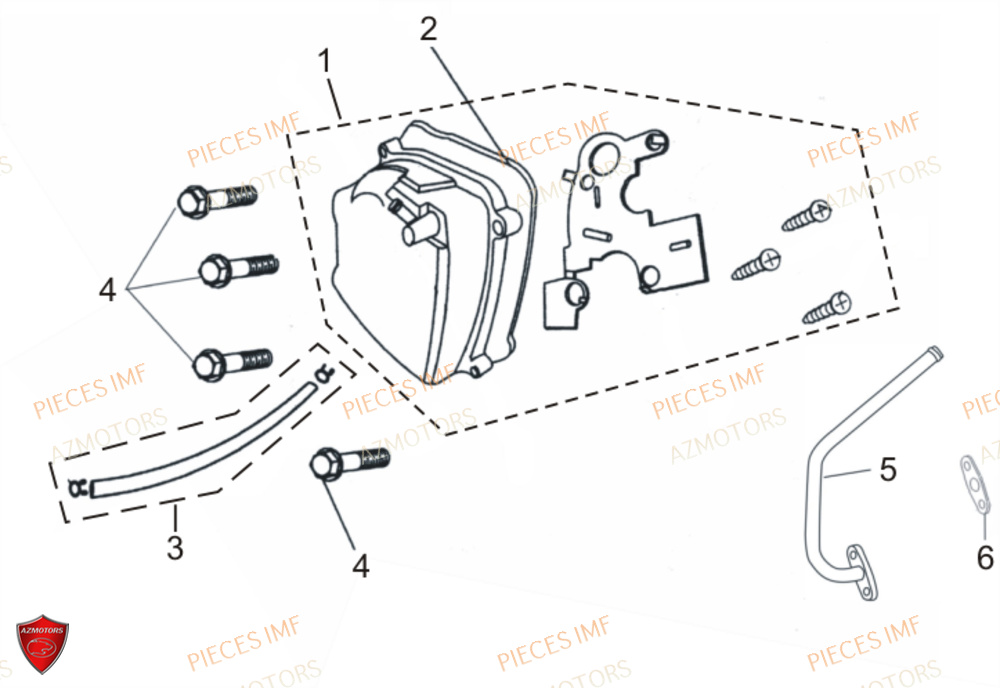 Cache Culbuteur AZMOTORS PIECES GECKO EURO 4