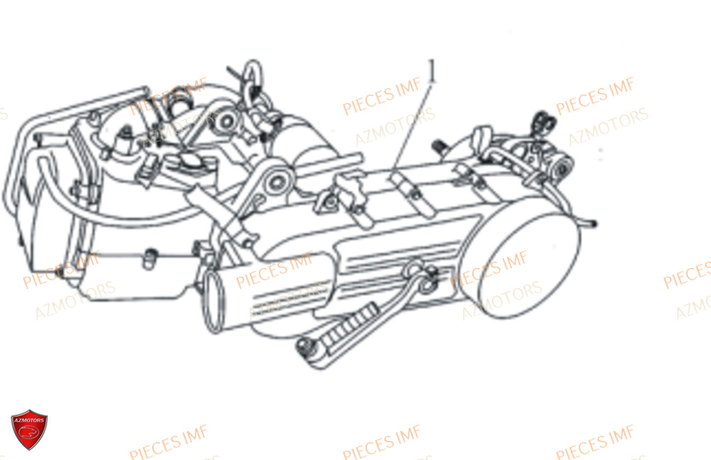 Moteur Complet AZMOTORS PIECES GECKO EURO 4