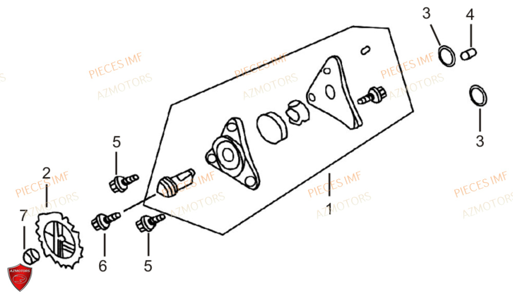 Pompe A Huile AZMOTORS PIECES GECKO EURO 4