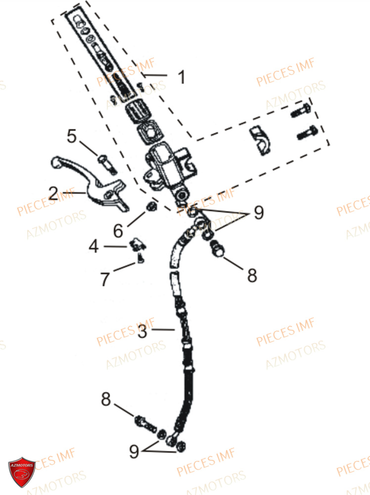 Systeme De Frein AZMOTORS PIECES GECKO EURO 4