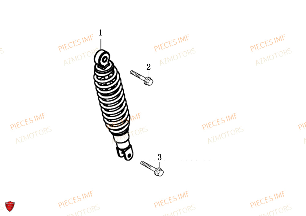 Amortisseur AZMOTORS PIECES GECKO EURO 5