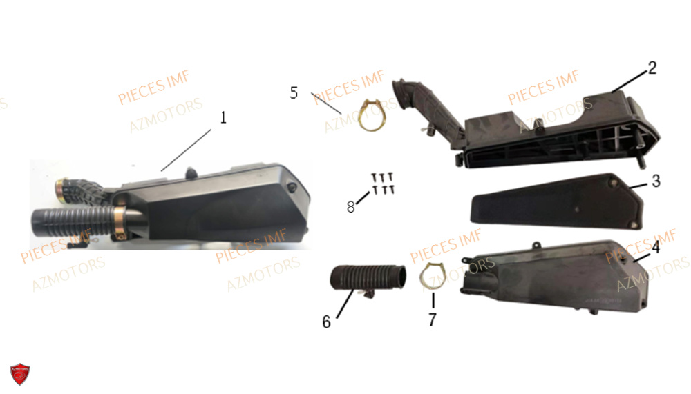 Boite A Air AZMOTORS PIECES GECKO EURO 5