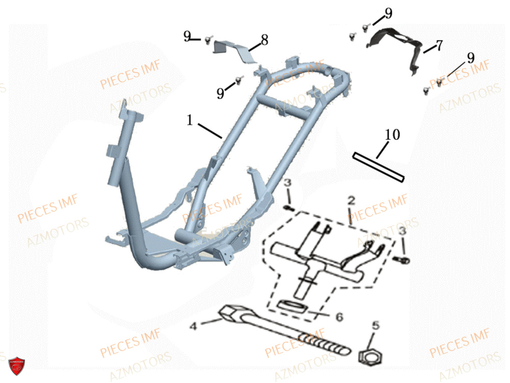 Chassis AZMOTORS PIECES GECKO EURO 5