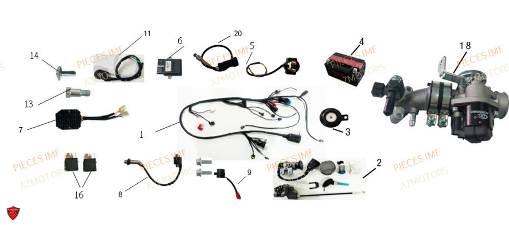Faisceaux Electriques 1 AZMOTORS PIECES GECKO EURO 5