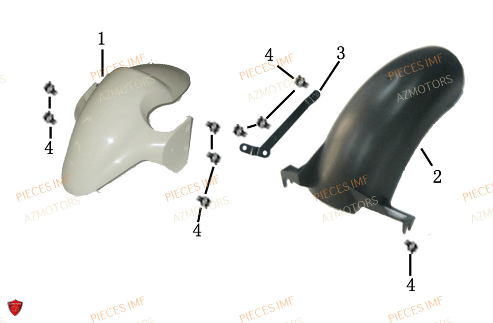 Garde Boue AZMOTORS PIECES GECKO EURO 5