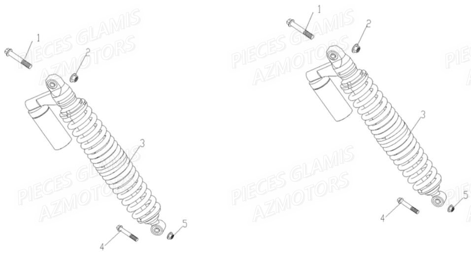 Suspensions Arriere GLAMIS Pièces Buggy GLAMIS G400 