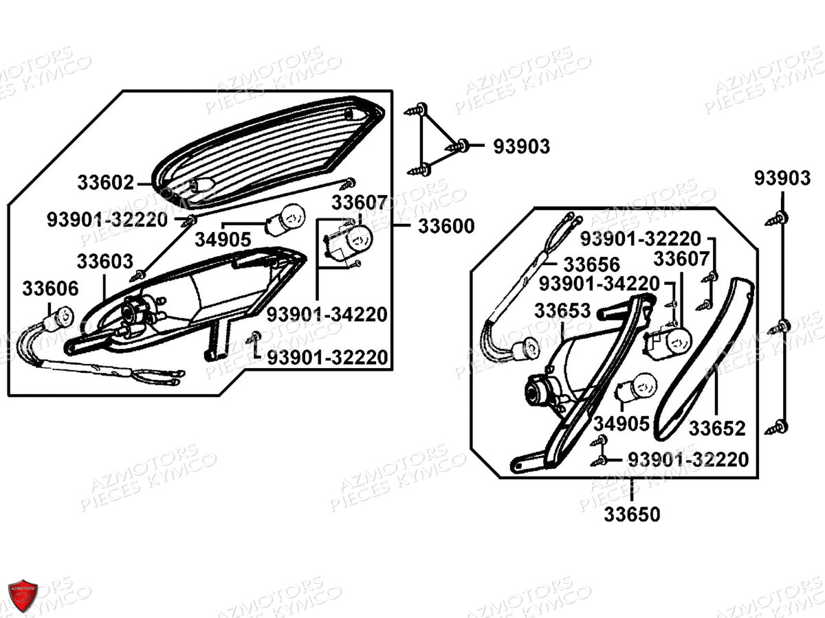 CLIGNOTANTS pour GRAND DINK 125 MMC