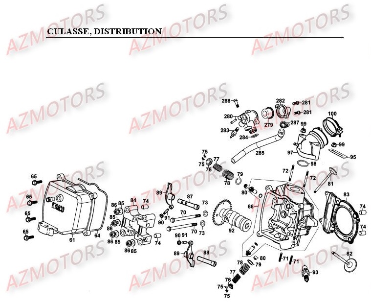 CULASSE DISTRIBUTION pour GRAND DINK 250 I