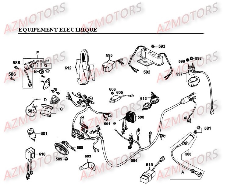 EQUIPEMENT ELECTRIQUE KYMCO GRAND DINK 250 I