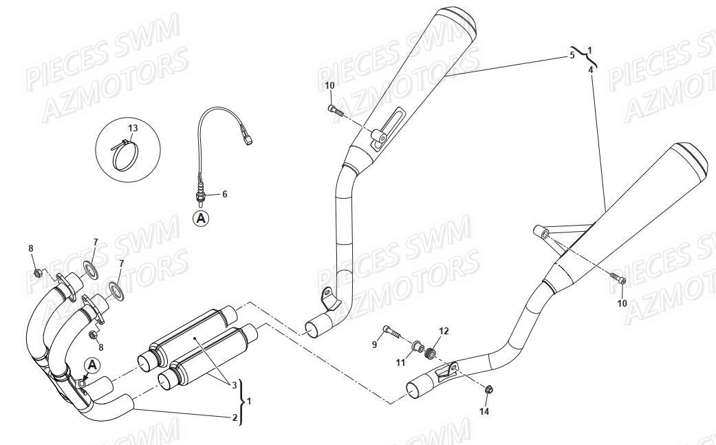 ECHAPPEMENT SWM GRAN MILANO E4