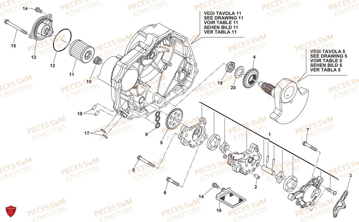 POMPE A HUILE pour GRAN TURISMO 440 2017