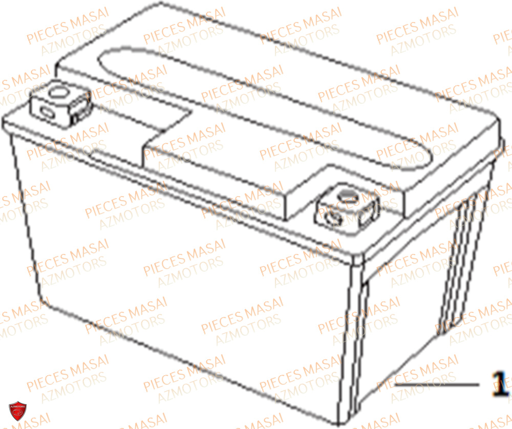 Batterie MASAI Pièces Moto GREYSTONE 125 E4