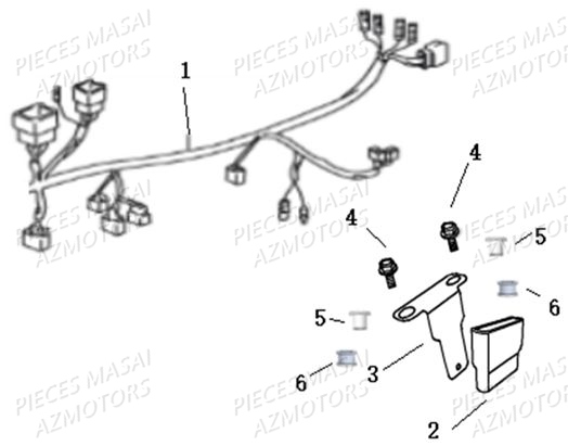 FAISCEAU INJECTION AZMOTORS GREYSTONE 125 E4