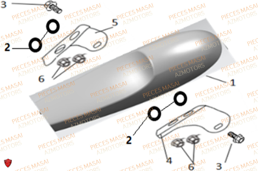 Selle  Option MASAI Pièces Moto GREYSTONE 125 E4