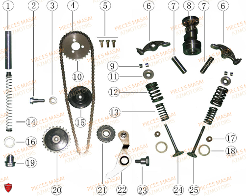 ARBRE A CAMES AZMOTORS GREYSTONE 50