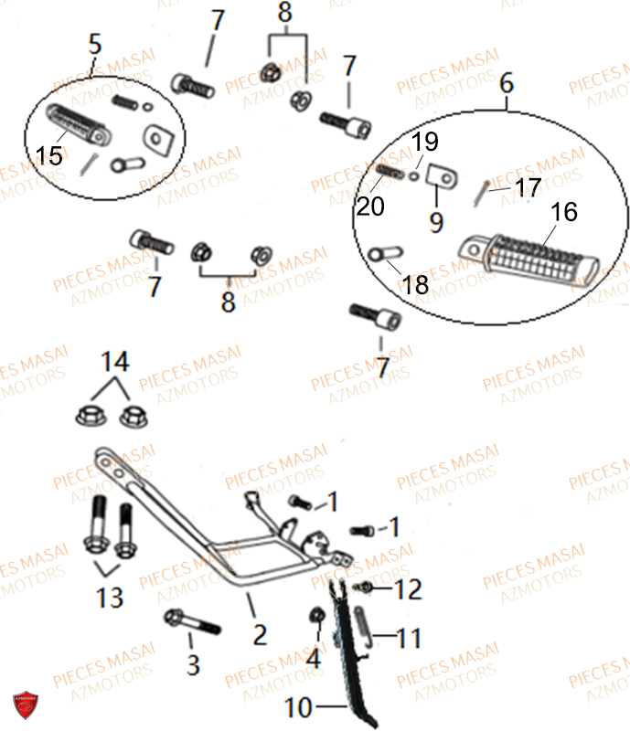 CALE PIED AZMOTORS GREYSTONE 50