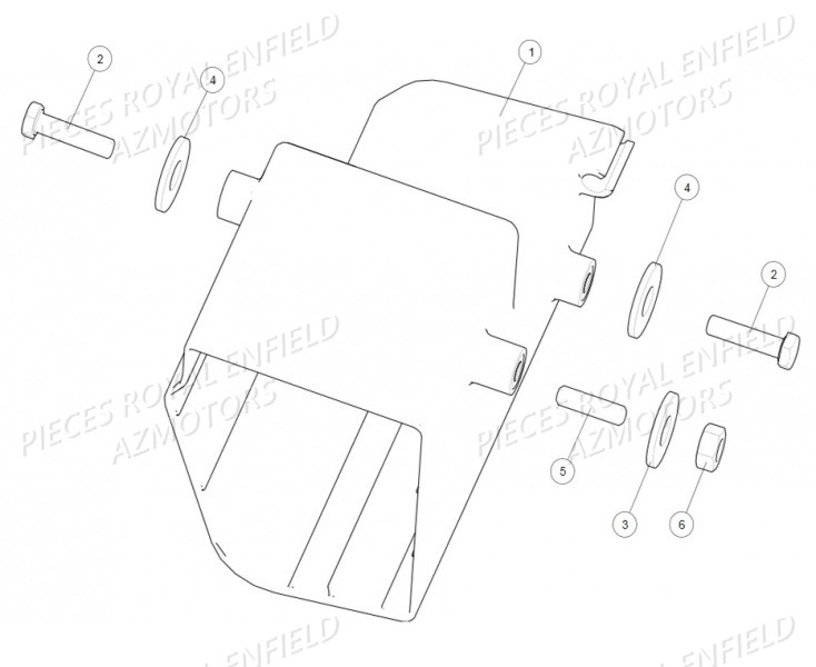 Boite A Outil ROYAL ENFIELD Pieces ROYAL_ENFIELD CONTINENTAL GT 535 (E4) RED / GREEN / BLACK (2017-2018)

